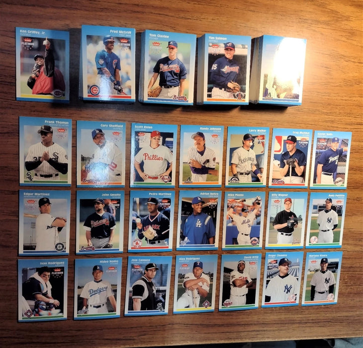 2002 FLEER PLATINUM "NEAR SET" 199/250 HOFERS GRIFFEY THOMAS RIVERA ORTIZ BELTRE