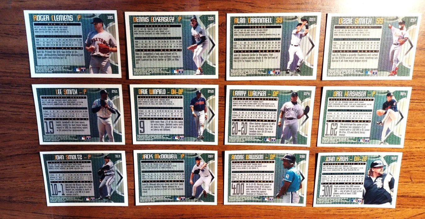1995 TOPPS FINEST (LOT OF 45 HOFERS MURRAY-DAWSON-O SMITH-WINFIELD-PIAZZA-