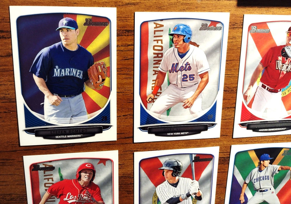 2013 BOWMAN DRAFT "HOMETOWN" NEAR SET 73/110 AQUINO SCOTT RAHIER WILES GRIFFIN