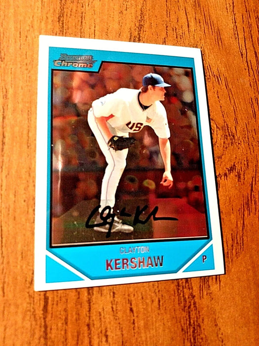 2007 BOWMAN CHROME DRAFT #BDPP77 CLAYTON KERSHAW "FUTURE HOFER" LA DODGERS 3 CY