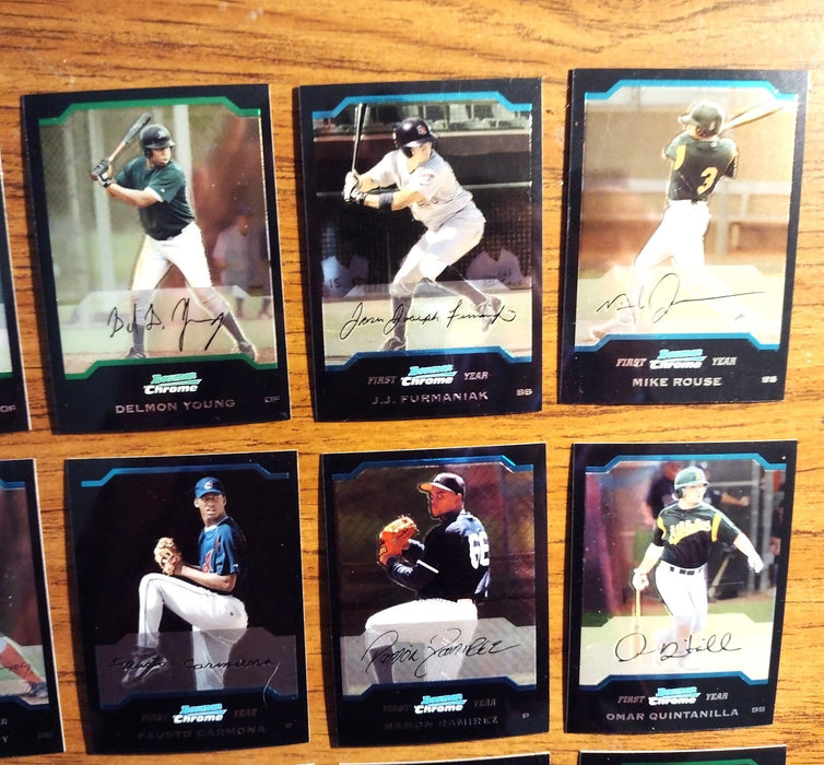 2004 BOWMAN CHROME "NEAR SET" 254/330 HOFERS/RC'S C JONES-PUJOLS-F THOMAS-HELTON