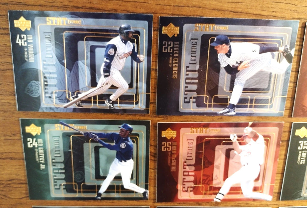 2000 UPPER DECK "STATITUDE NEAR SET" 21/30 HOFERS GRIFFEY-JETER-RIPKEN-BAGWELL-