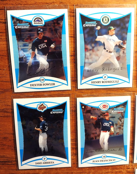 2008 BOWMAN CHROME DRAFT"COMP SET" #BDPP1-110 FOWLER MCCUTCHEN MONTERO E ANDRUS