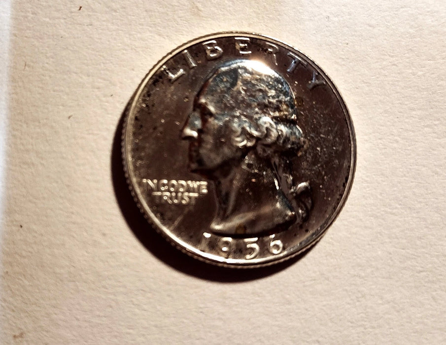 1956 WASHINGTON "SILVER QUARTER" VERY NICE CONDITION 44 MILLON PRODUCED