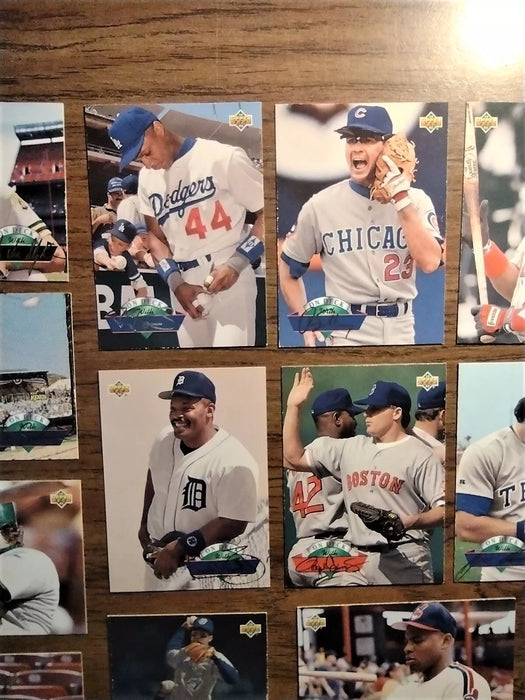1993 UPPER DECK "ON DECK" NEAR SET 17/25 HOFERS PUCKETT SANDBERG GWYNN
