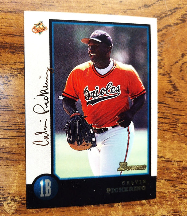 1998 BOWMAN #208 "GOLDEN ANNIVERSARY"CALVIN PICKERING "#34/50" INSERTED 1 IN 221