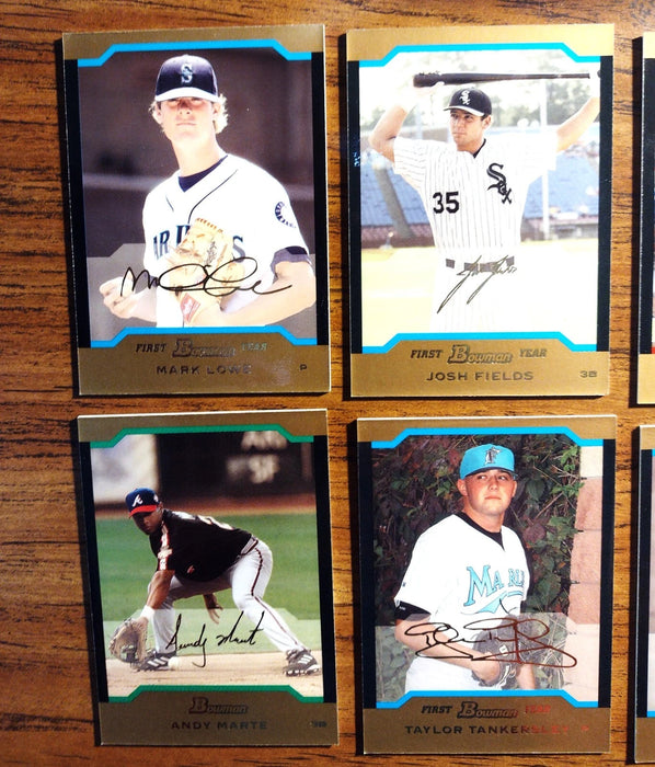 2004 BOWMAN "GOLD RC CARDS" BDP 70/165 DEWITT M LOWE C JACKSON BUCKNER J FIELDS