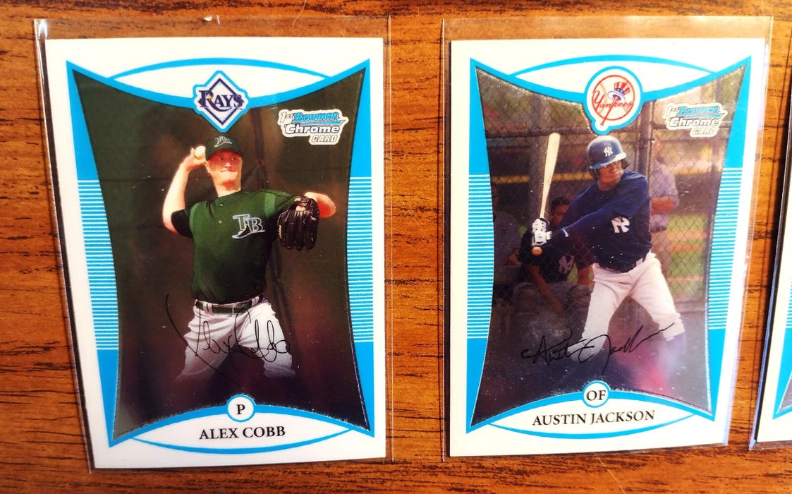 2008 BOWMAN CHROME DRAFT BCP1-BCP110 RC'S BRANTLY-A COBB-A MARTINEZ-A JACKSON-