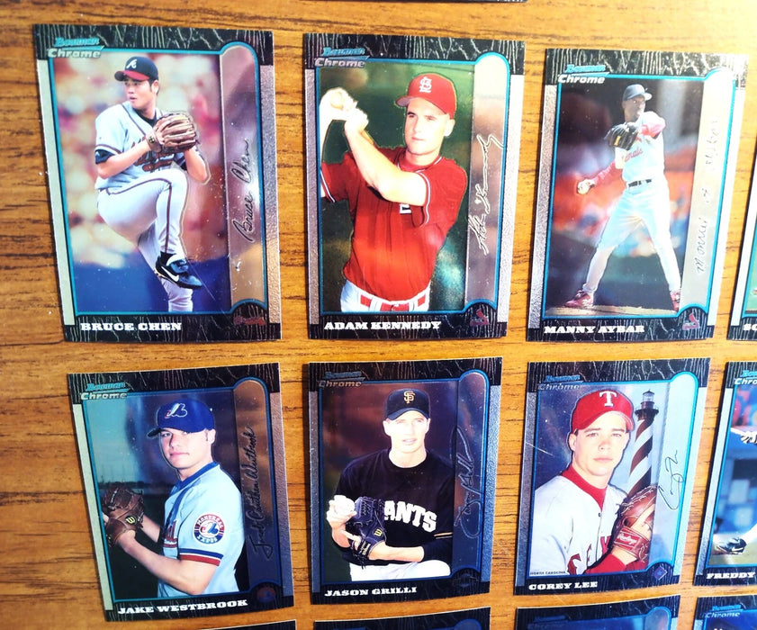 1999 BOWMAN CHROME (LOT OF 125) RCS/HOFERS C LEE WELLS B CHEN BURNETT PENNY RCS
