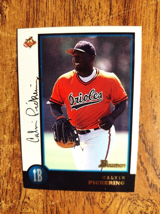 1998 BOWMAN #208 "GOLDEN ANNIVERSARY"CALVIN PICKERING "#34/50" INSERTED 1 IN 221