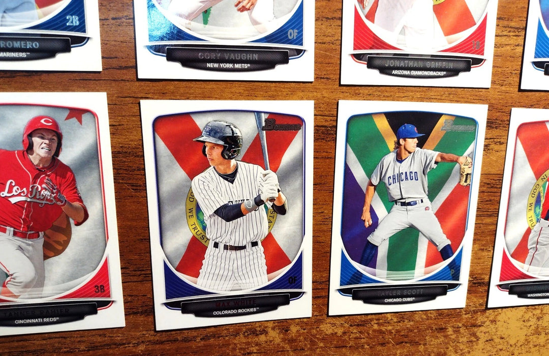 2013 BOWMAN DRAFT "HOMETOWN" NEAR SET 73/110 AQUINO SCOTT RAHIER WILES GRIFFIN