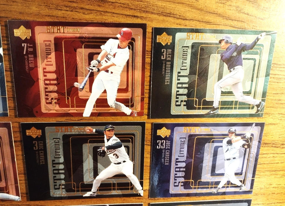 2000 UPPER DECK "STATITUDE NEAR SET" 21/30 HOFERS GRIFFEY-JETER-RIPKEN-BAGWELL-