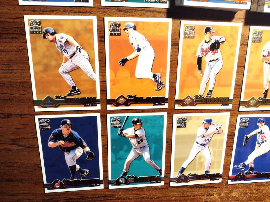 2000 PACIFIC PARAMONT "NEAR SET" 78 CARDS HENDERSON RIPKEN J THOME LARKIN ANKIEL