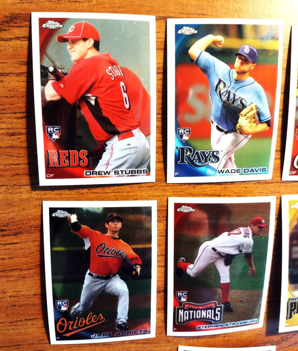 2010 TOPPS CHROME "COMP SET" STRASBURG DESMOND STANTON SANTANA A CRAIG NOVA RC'S