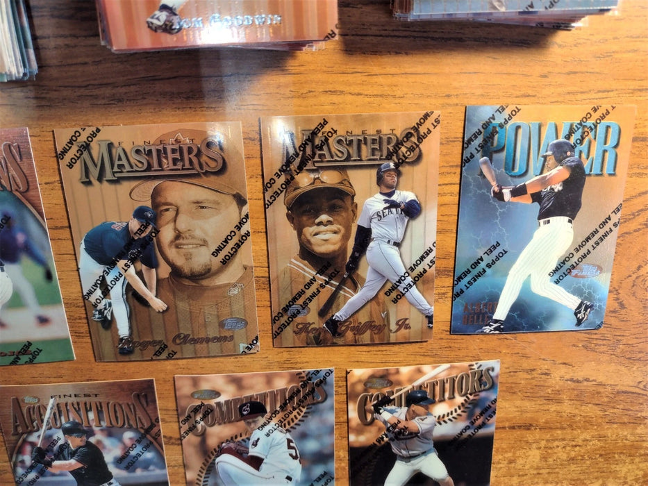1997 FINEST "NEAR SET" HOFERS 187/275 HENDERSON BOGGS MARTINEZ GRIFFEY BAGWELL