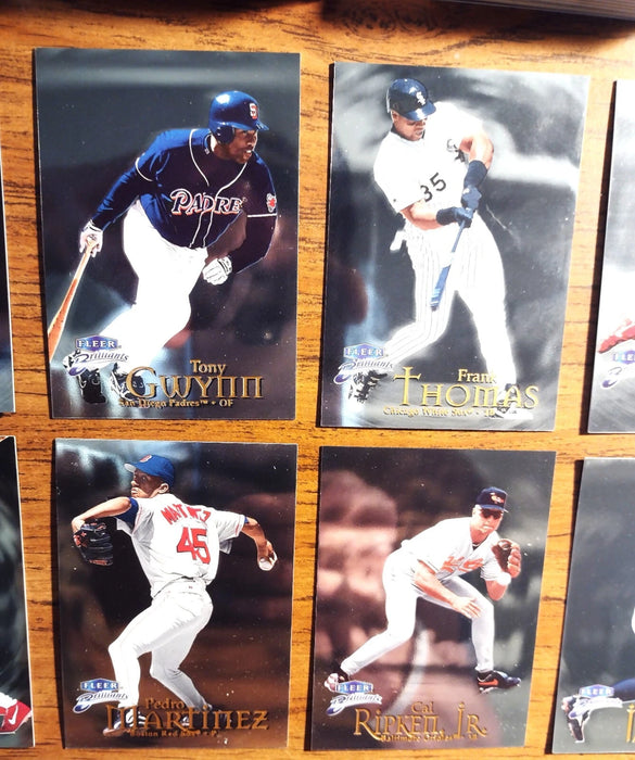 1999 FLEER BRILLIANTS "COMP 125 CARD SET" HOFERS JETER RIPKEN GWYNN GRIFFEY