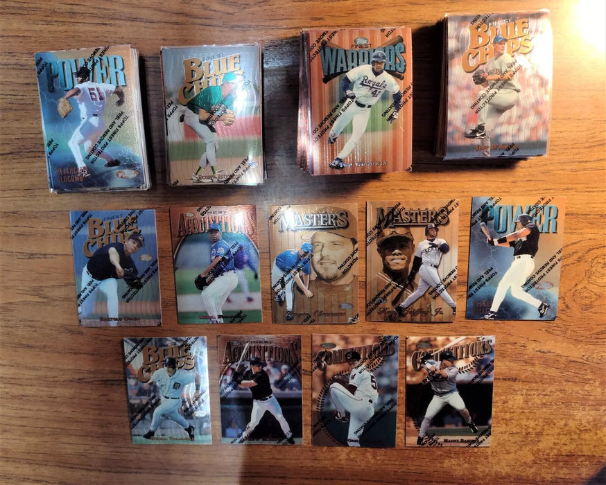 1997 FINEST "NEAR SET" HOFERS 187/275 HENDERSON BOGGS MARTINEZ GRIFFEY BAGWELL