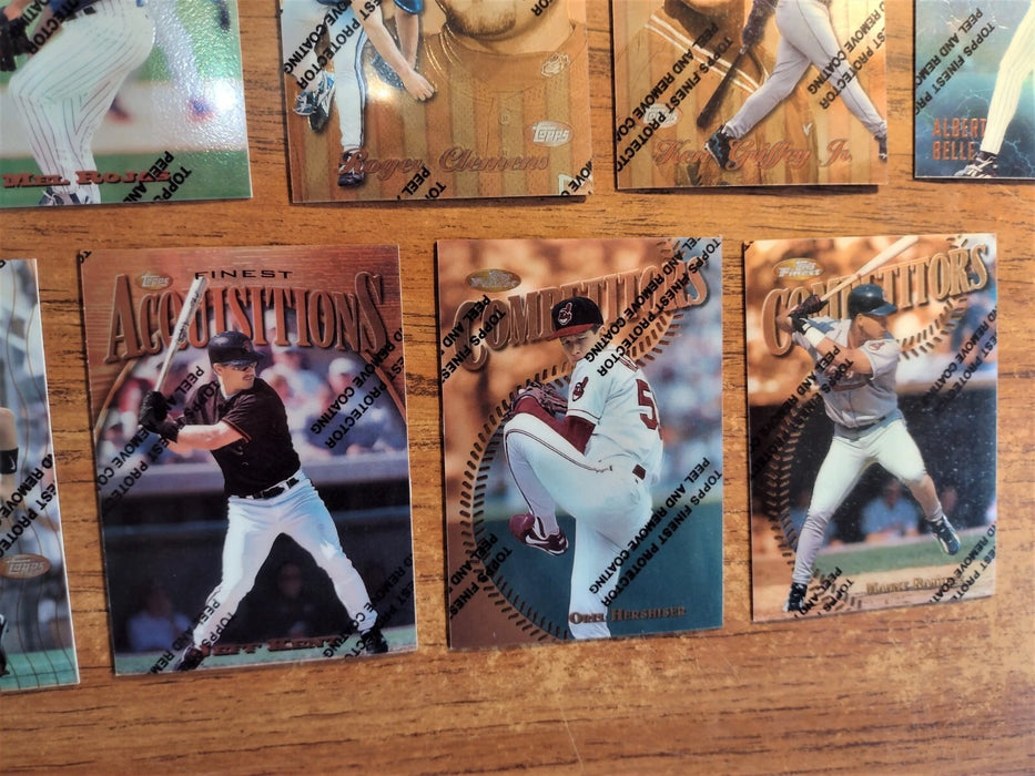 1997 FINEST "NEAR SET" HOFERS 187/275 HENDERSON BOGGS MARTINEZ GRIFFEY BAGWELL