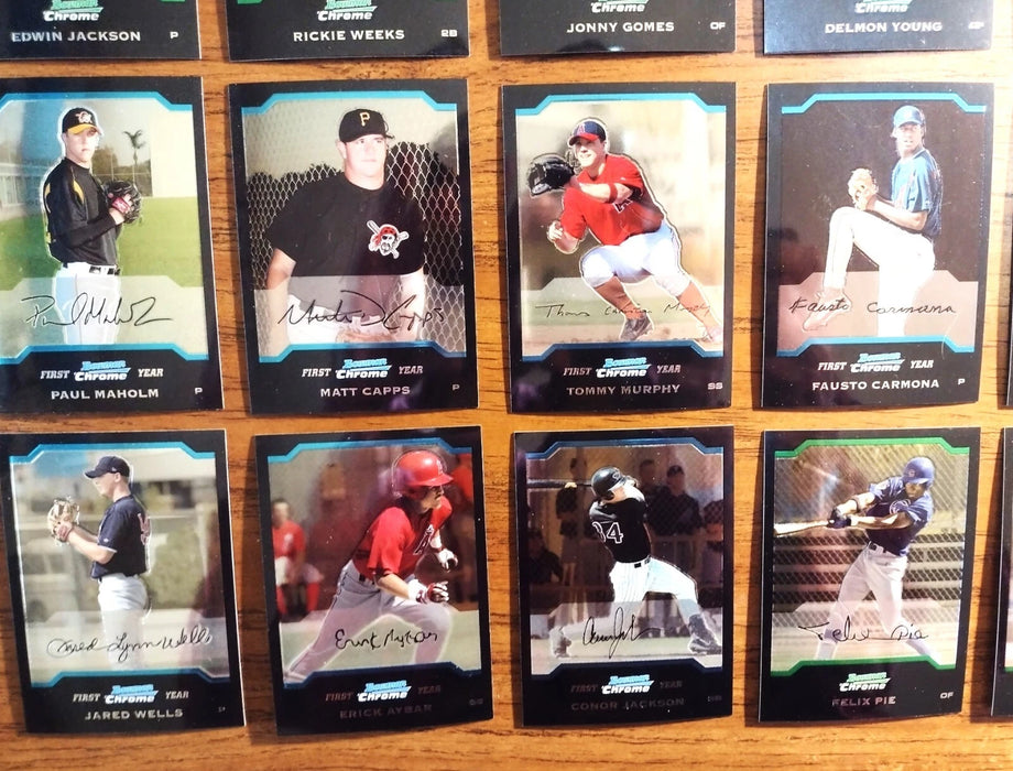 2004 BOWMAN CHROME "NEAR SET" 254/330 HOFERS/RC'S C JONES-PUJOLS-F THOMAS-HELTON