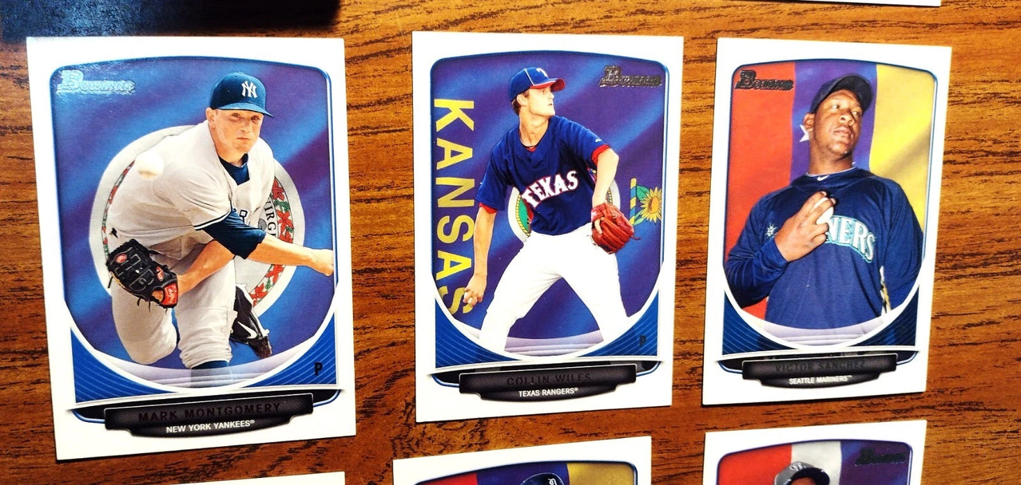 2013 BOWMAN DRAFT "HOMETOWN" NEAR SET 73/110 AQUINO SCOTT RAHIER WILES GRIFFIN