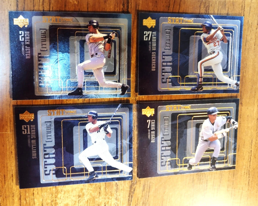 2000 UPPER DECK "STATITUDE NEAR SET" 21/30 HOFERS GRIFFEY-JETER-RIPKEN-BAGWELL-