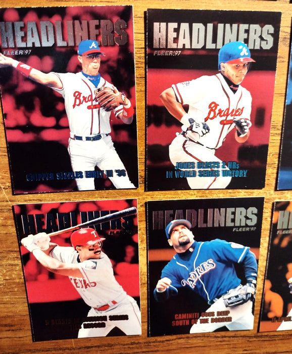 1997 FLEER "HEAD LINERS COMP SET" 1-20 HOFERS THOMAS RIPKEN GRIFFEY GWYNN BONDS