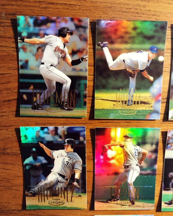 2002 TOPPS GOLD LABEL 89 OF 200 HOFERS/RC'S P MARTINEZ MARTINEZ K WOOD MCGRIFF