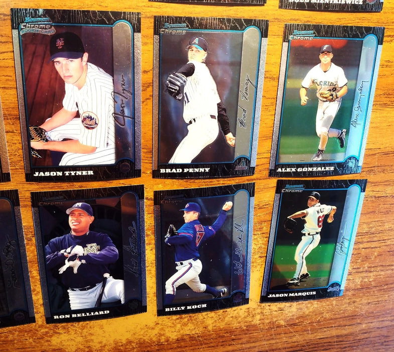 1999 BOWMAN CHROME (LOT OF 125) RCS/HOFERS C LEE WELLS B CHEN BURNETT PENNY RCS
