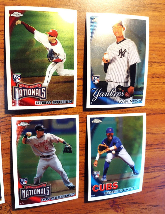 2010 TOPPS CHROME "COMP SET" STRASBURG DESMOND STANTON SANTANA A CRAIG NOVA RC'S