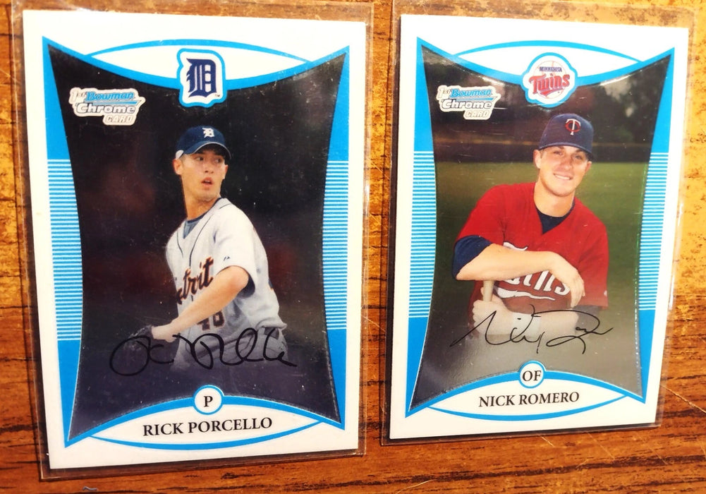 2008 BOWMAN CHROME DRAFT"COMP SET" #BDPP1-110 FOWLER MCCUTCHEN MONTERO E ANDRUS