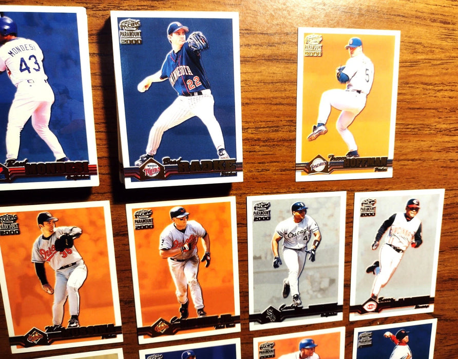2000 PACIFIC PARAMONT "NEAR SET" 78 CARDS HENDERSON RIPKEN J THOME LARKIN ANKIEL