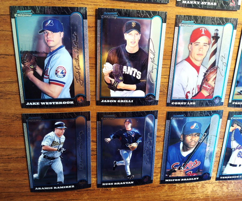 1999 BOWMAN CHROME (LOT OF 125) RCS/HOFERS C LEE WELLS B CHEN BURNETT PENNY RCS