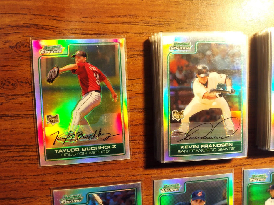 2006 BOWMAN CHROME DRAFT "REFRACTOR NEAR SET"40/55 MORALES CABRERA MURPHY GUZMAN