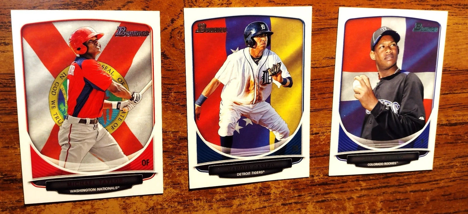 2013 BOWMAN DRAFT "HOMETOWN" NEAR SET 73/110 AQUINO SCOTT RAHIER WILES GRIFFIN