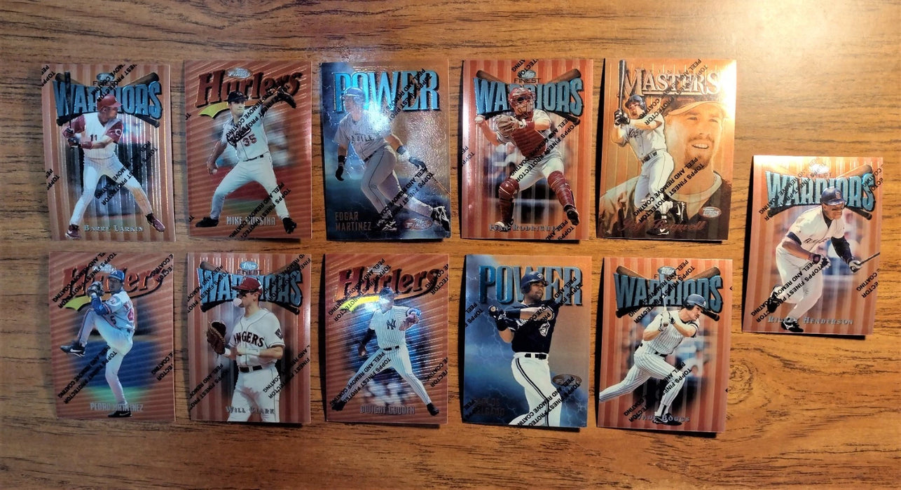 1997 FINEST "NEAR SET" HOFERS 187/275 HENDERSON BOGGS MARTINEZ GRIFFEY BAGWELL
