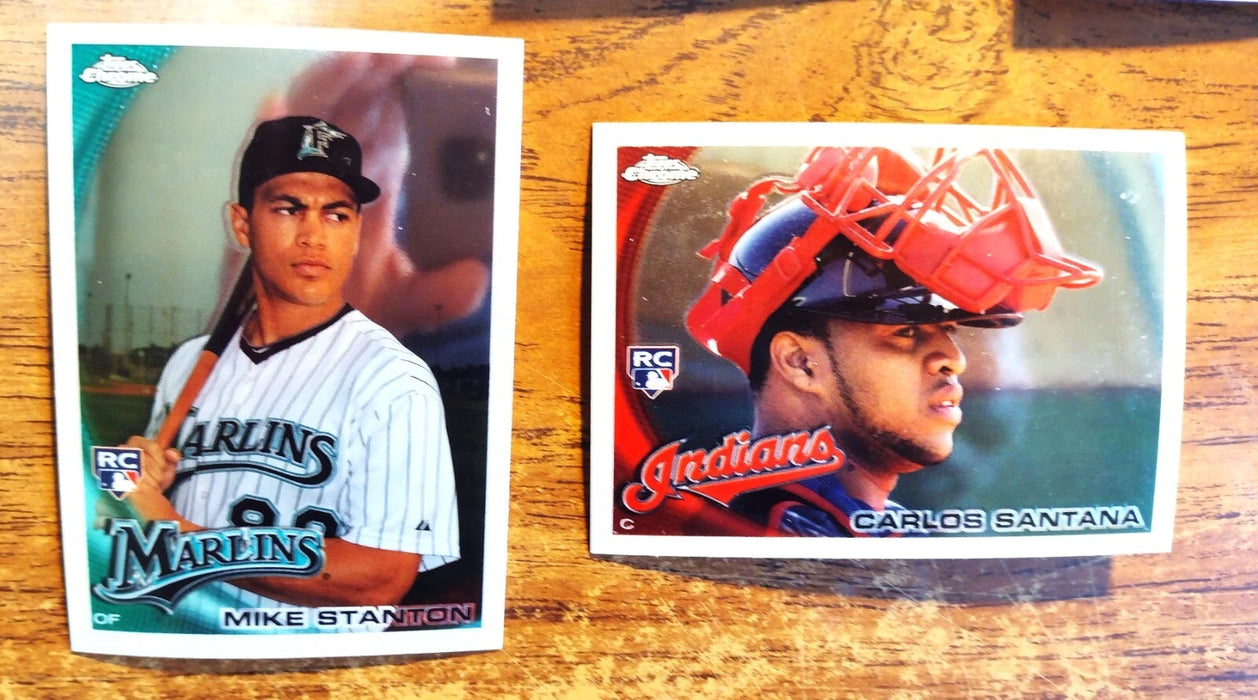 2010 TOPPS CHROME "COMP SET" STRASBURG DESMOND STANTON SANTANA A CRAIG NOVA RC'S