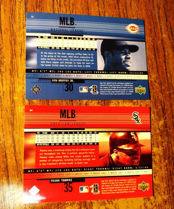 2000 UPPER DECK HOLO GRFX "NEAR SET" 75/90 F THOMAS K GRIFFEY BONDS ROLEN HELTON