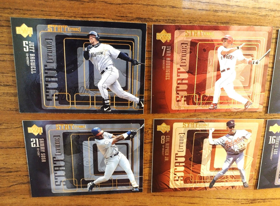 2000 UPPER DECK "STATITUDE NEAR SET" 21/30 HOFERS GRIFFEY-JETER-RIPKEN-BAGWELL-