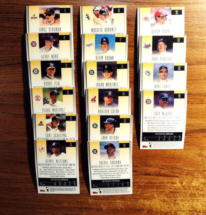 2002 TOPPS GOLD LABEL 89 OF 200 HOFERS/RC'S P MARTINEZ MARTINEZ K WOOD MCGRIFF