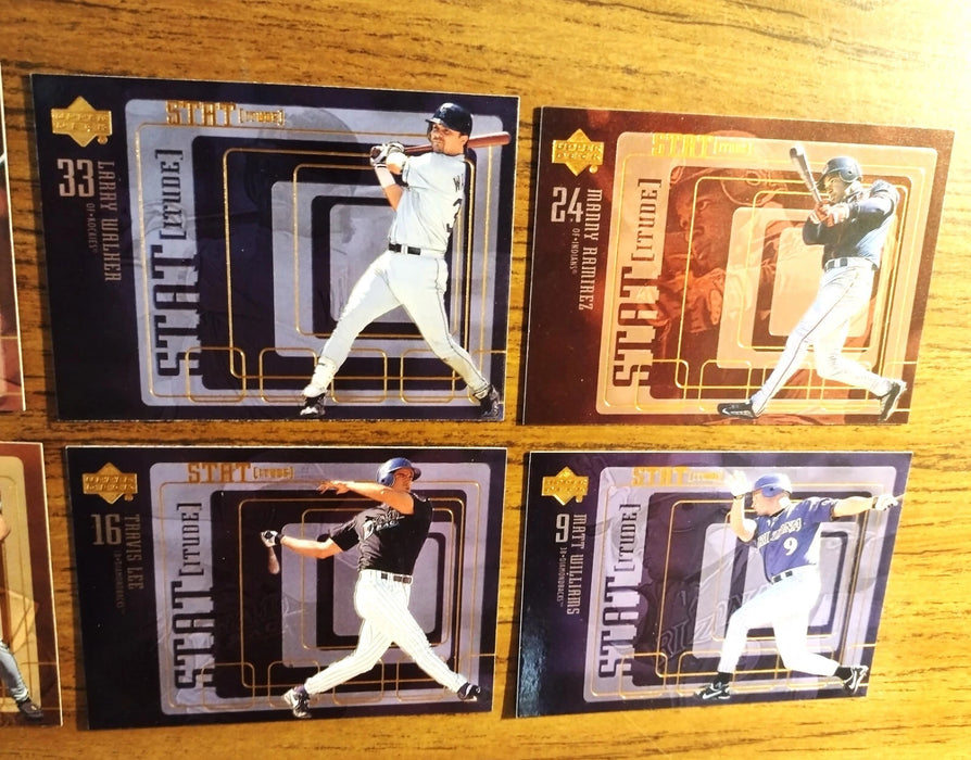 2000 UPPER DECK "STATITUDE NEAR SET" 21/30 HOFERS GRIFFEY-JETER-RIPKEN-BAGWELL-
