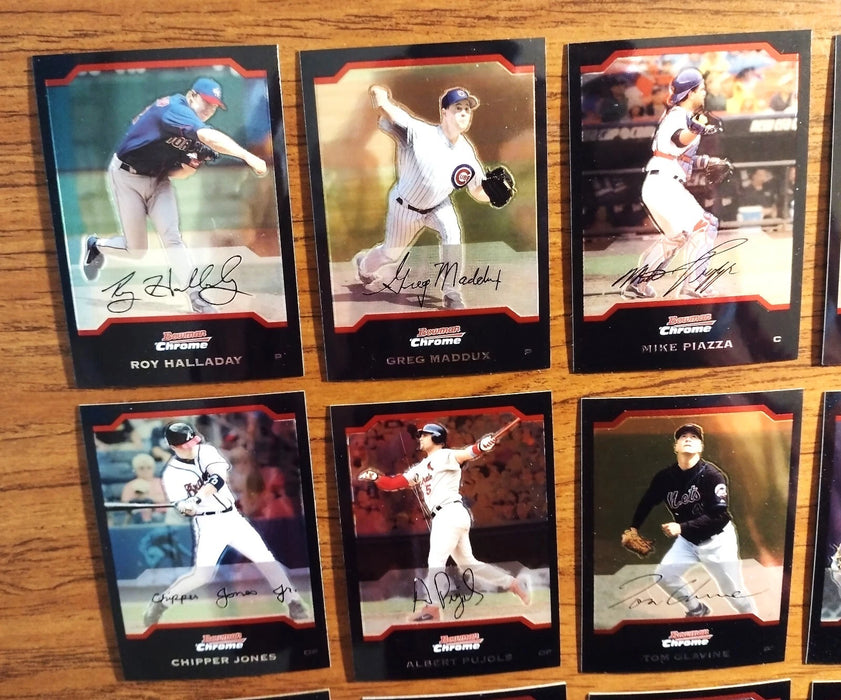 2004 BOWMAN CHROME "NEAR SET" 254/330 HOFERS/RC'S C JONES-PUJOLS-F THOMAS-HELTON