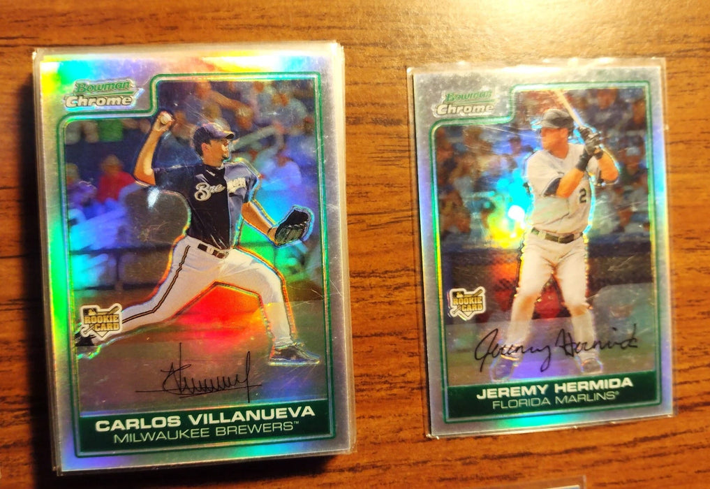 2006 BOWMAN CHROME DRAFT "REFRACTOR NEAR SET"40/55 MORALES CABRERA MURPHY GUZMAN