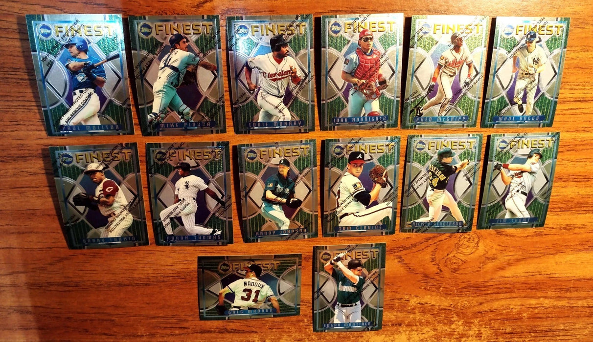 1995 TOPPS FINEST "COMP SET" #1-#330 JETER-GWYNN-PUCKETT-O SMITH-RIPKEN- NOMO RC