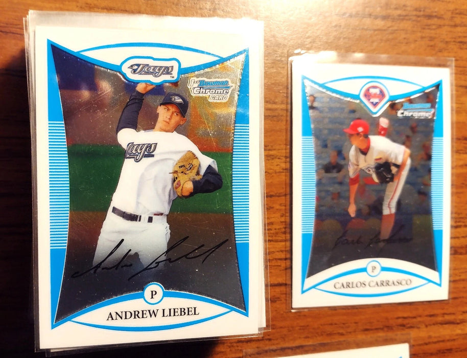 2008 BOWMAN CHROME DRAFT"COMP SET" #BDPP1-110 FOWLER MCCUTCHEN MONTERO E ANDRUS