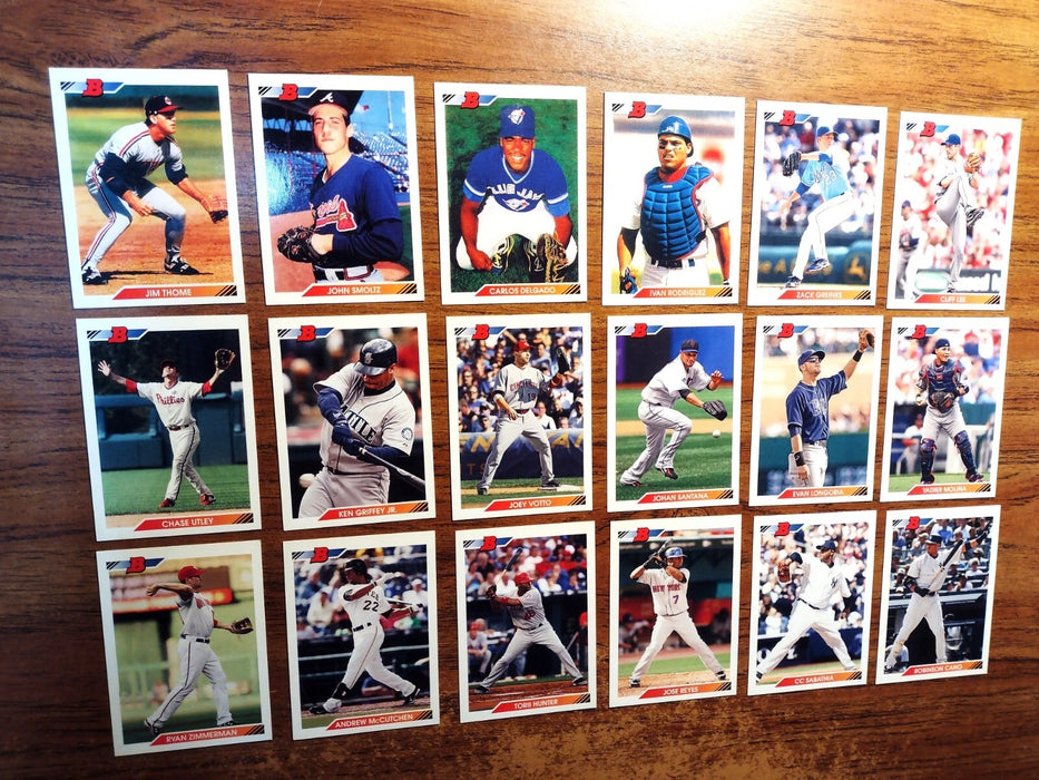 2010 BOWMAN "92 THROW BACKS (LOT OF 32) HOFERS GRIFFEY SABATHIA THOME MOLINA++