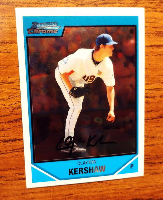 2007 BOWMAN CHROME DRAFT #BDPP77 CLAYTON KERSHAW "FUTURE HOFER" LA DODGERS 3 CY