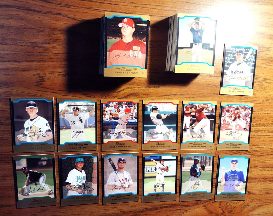 2004 BOWMAN "GOLD RC CARDS" BDP 70/165 DEWITT M LOWE C JACKSON BUCKNER J FIELDS