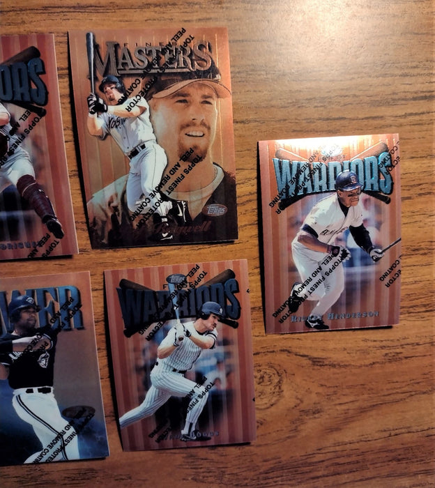 1997 FINEST "NEAR SET" HOFERS 187/275 HENDERSON BOGGS MARTINEZ GRIFFEY BAGWELL