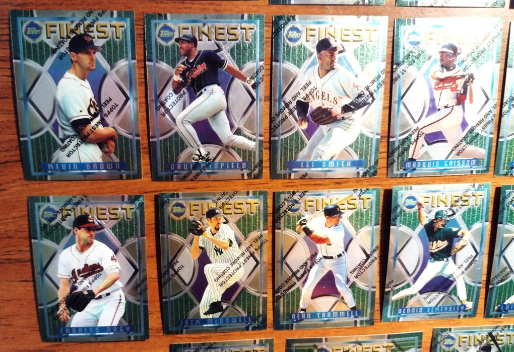 1995 TOPPS FINEST (LOT OF 45 HOFERS MURRAY-DAWSON-O SMITH-WINFIELD-PIAZZA-