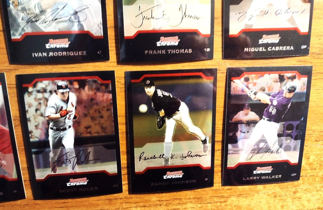 2004 BOWMAN CHROME "NEAR SET" 254/330 HOFERS/RC'S C JONES-PUJOLS-F THOMAS-HELTON